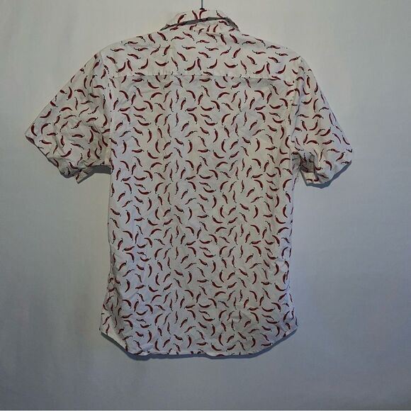 Abound Men's Red Hot Chili Peppers Short Sleeve Button Down Shirt - Picture 9 of 10